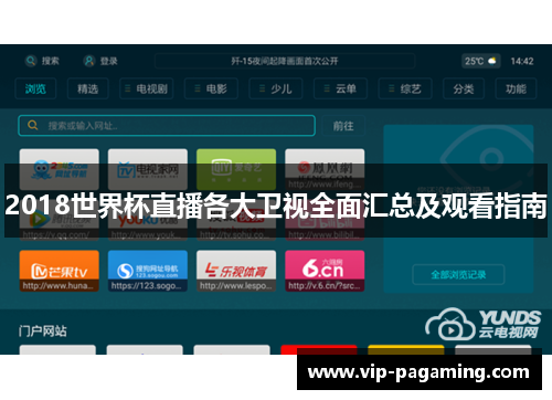 2018世界杯直播各大卫视全面汇总及观看指南